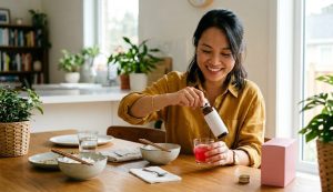 bổ sung collagen buổi sáng